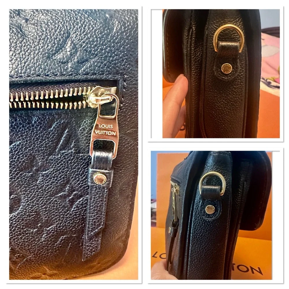 Louis Vuitton Black Empreinte Pochette Metis Crossbody